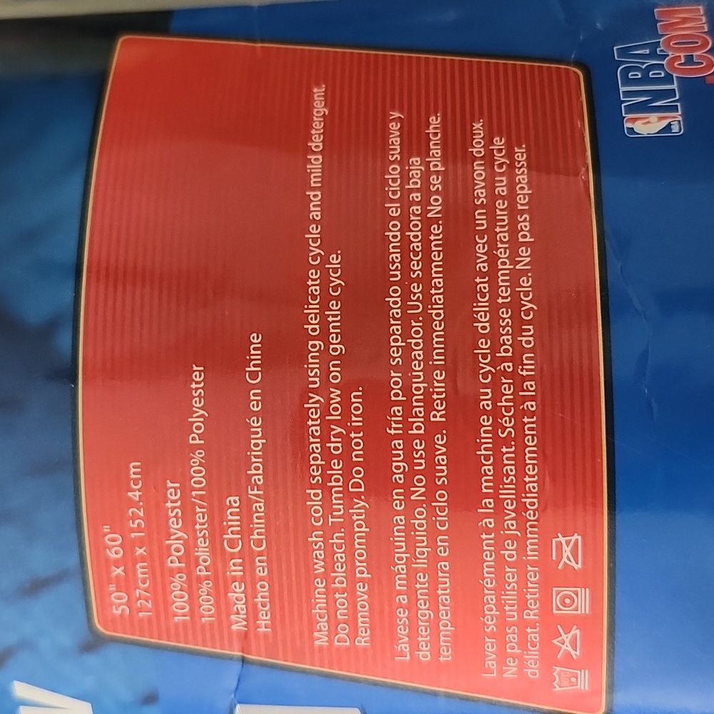 NBA Houston Rockets Fleece Throw New! - Picture 4 of 8